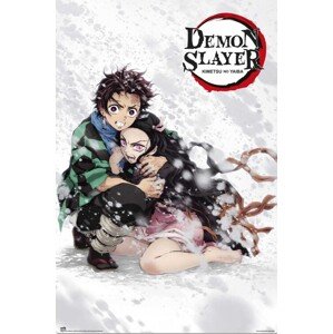 Plakát, Obraz - Demon Slayer - Tanjiro & Nezuko, 61 × 91.5 cm