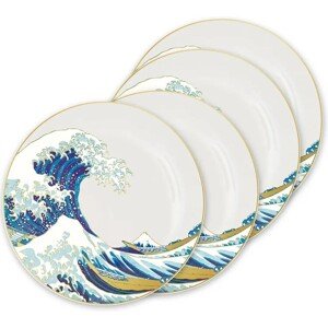 Talíře Talíře The Great Wave of Kanagawa, (4x) 21 cm