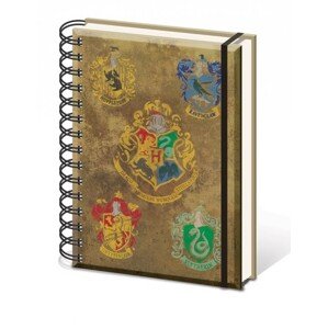 Zápisník Harry Potter - Hogwart's Crests A5, A5