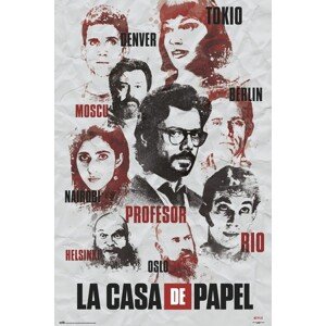 Plakát, Obraz - La Casa De Papel - Characters, 61 × 91.5 cm
