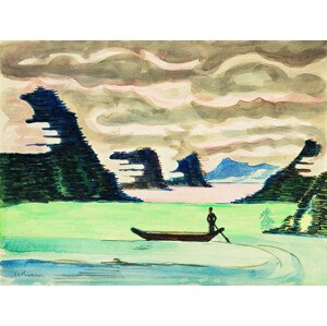 Obrazová reprodukce A Man & A Boat, Ernst Ludwig Kirchner, 40 × 30 cm