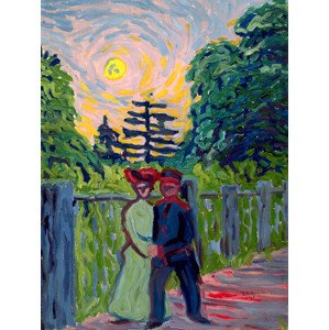 Obrazová reprodukce Coupe in the Moonlight, Ernst Ludwig Kirchner, 30 × 40 cm