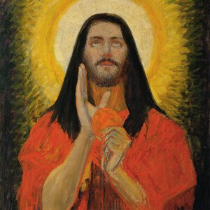 Obrazová reprodukce Jesus Christ, Max Kurzweil, 40 × 40 cm
